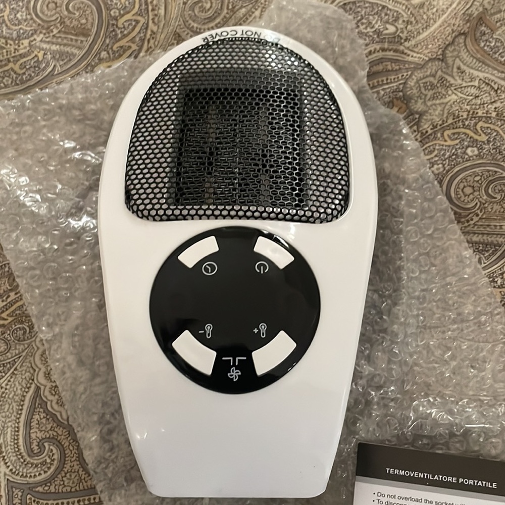 Portable Plug In Space Heater 500 Watt LED Display Timer Function Countertop NEW - Picture 5 of 10